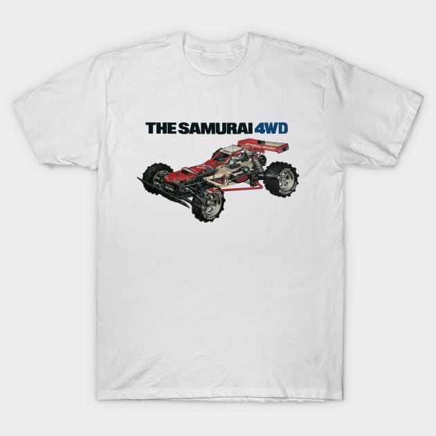 THE SAMURAI Vintage RC Buggy 80s Radio Control T-Shirt by Nostalgia-RC